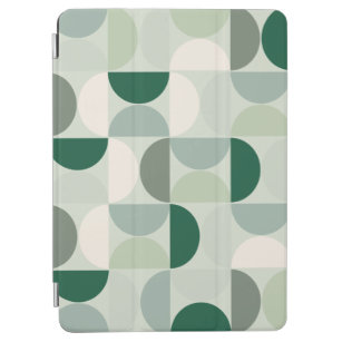 Mid Century Modern Abstract Pattern Sage Green iPad Air Cover