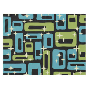Mid Century Modern Abstract Pattern Tablecloth