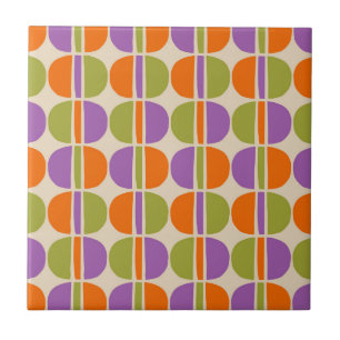 Mid Century Modern Abstract Pattern Tile