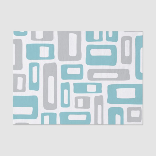 Mid Century Modern Abstract Pattern Tissue Paper (Front)