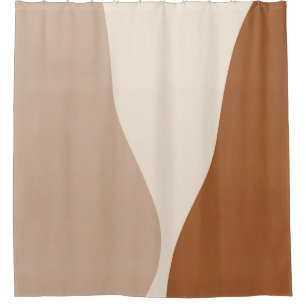 Mid century Modern Abstract Shower Curtain