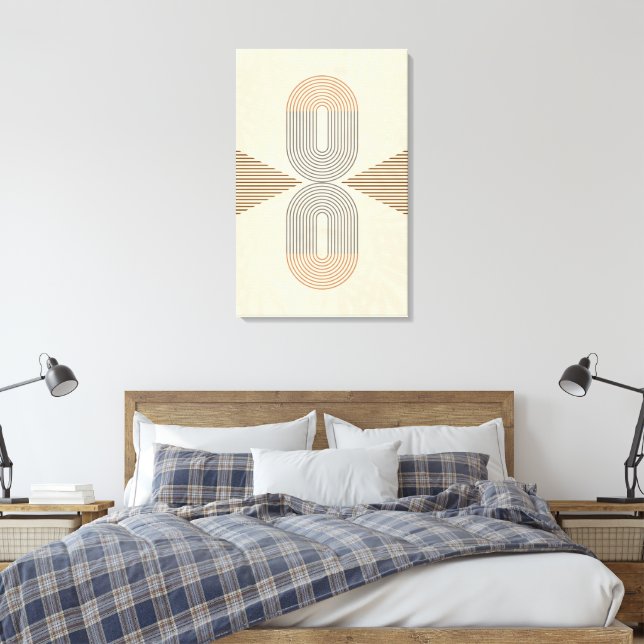 Mid-Century Modern Abstract Wall Art  (Insitu(Bedroom))