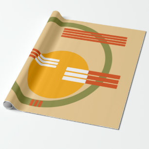Mid-Century Modern Abstract Wrapping Paper