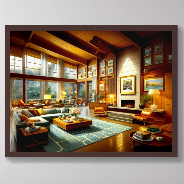 Mid Century Modern Architectural Interior II Poster (Creator Uploaded)