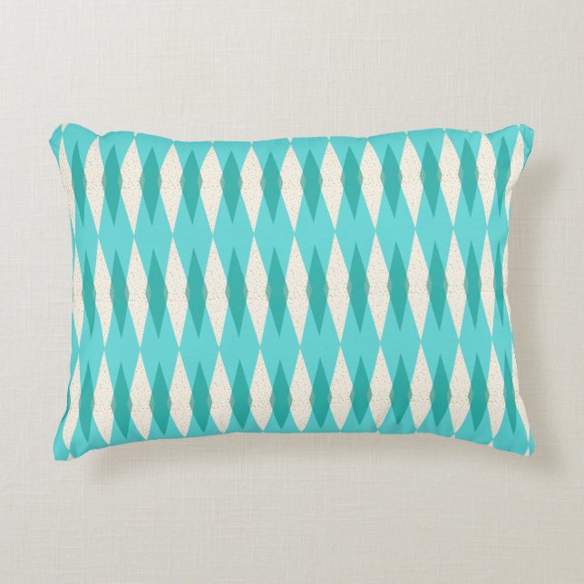 Mid Century Modern Argyle Accent Pillow (Front)