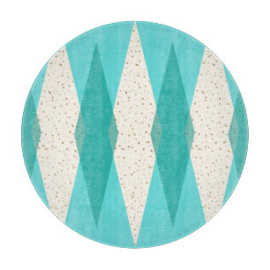 Mid Century Modern Argyle Cutting Board