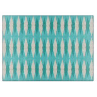 Mid Century Modern Argyle Glass Cutting Board