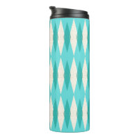 Mid Century Modern Argyle Thermal Tumbler