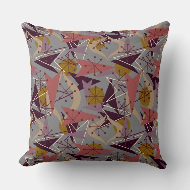 Mid-Century Modern Arrows | Atomic Fifties Pattern Cushion (Front)