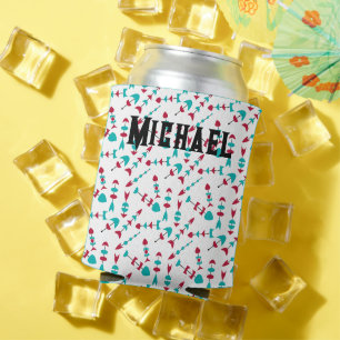 Mid-Century Modern Arrows  Can Cooler