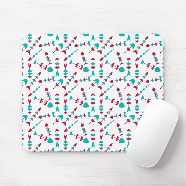 Mid-Century Modern Arrows  Mouse Pad (With Mouse)