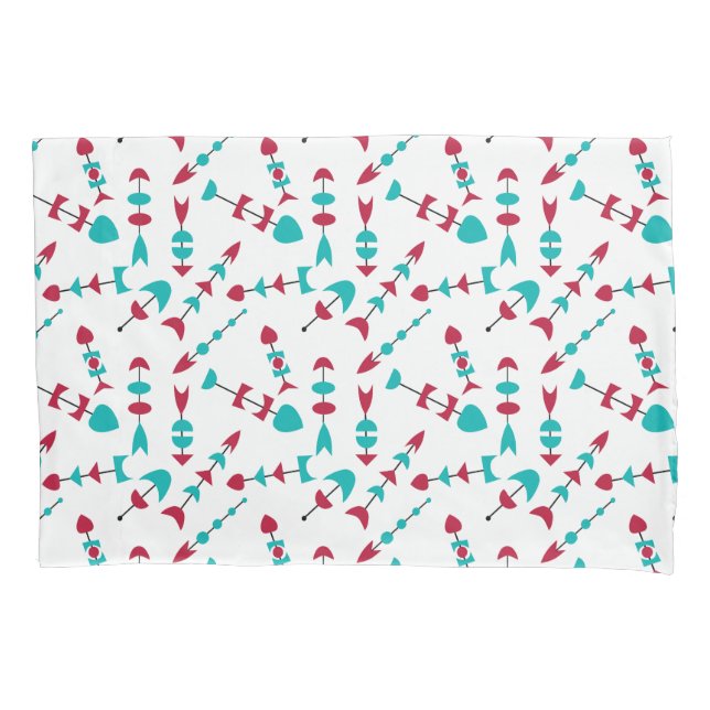 Mid-Century Modern Arrows  Pillowcase (Front)