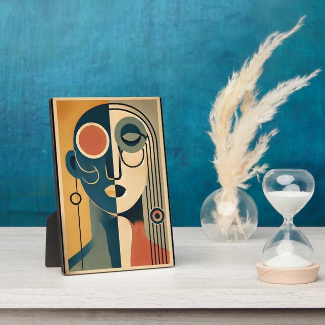Mid Century Modern Art Abstract Nonconforming Plaque (Side)