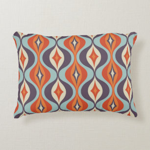 Mid-century modern art background. Abstract geomet Decorative Cushion