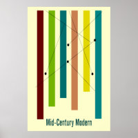 Mid-Century Modern Art Poster