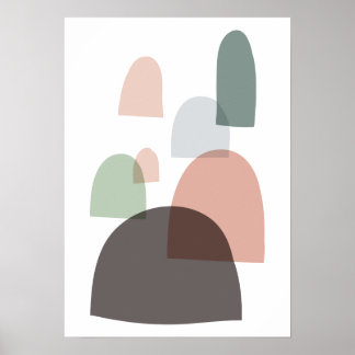 Mid century modern art poster