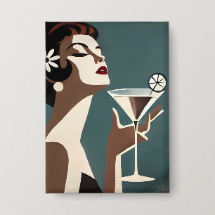 Mid Century Modern Art The Martini DIva