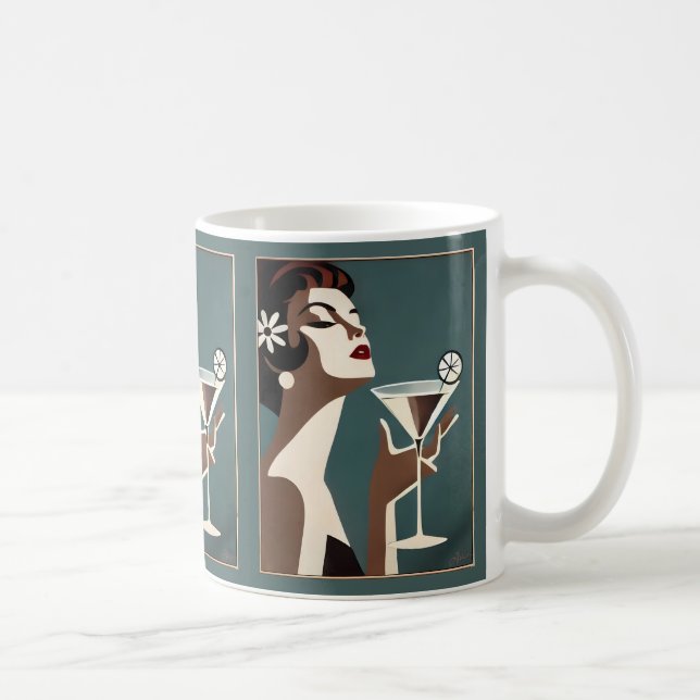 Mid Century Modern Art The Martini DIva Coffee Mug (Right)