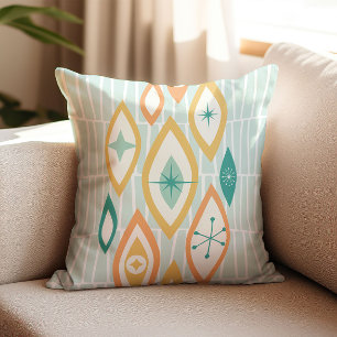 Mid Century Modern Atomic Abstract Pattern Cushion
