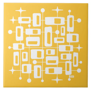 Mid Century Modern Atomic Abstract Tile