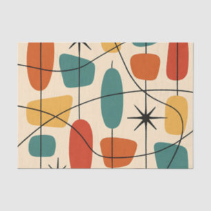 Mid Century Modern Atomic Abstract Tissue Paper
