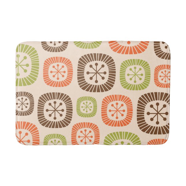 Mid Century Modern Atomic Age Bath Mat (Front)