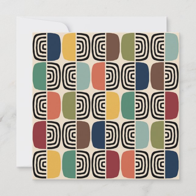 Mid Century Modern Atomic Age Invitation (Front)