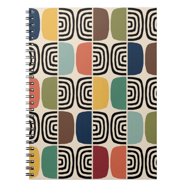 Mid Century Modern Atomic Age Notebook (Front)