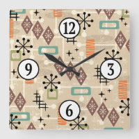Mid Century Modern Atomic Age Starburst Pattern