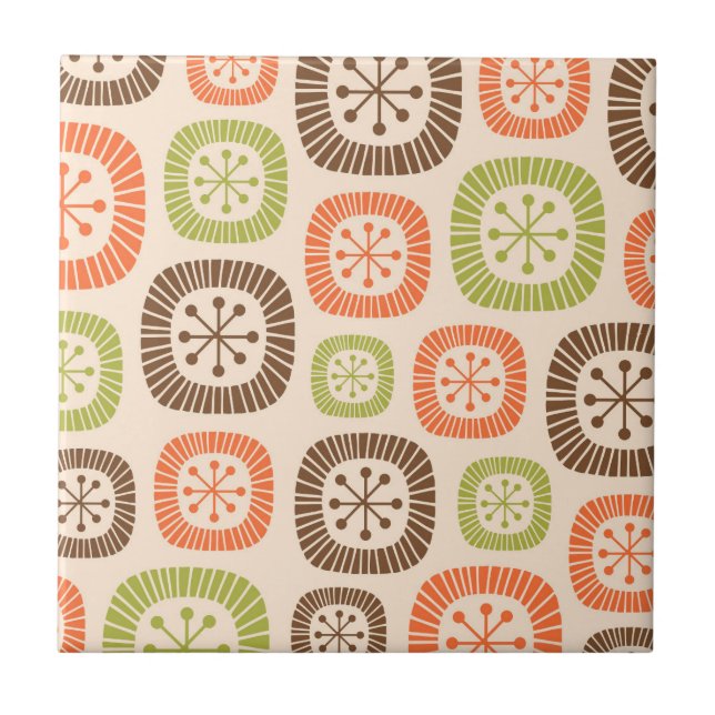 Mid Century Modern Atomic Age Tile (Front)