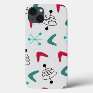 Mid-Century Modern Atomic Boomerangs iPhone 13 Case