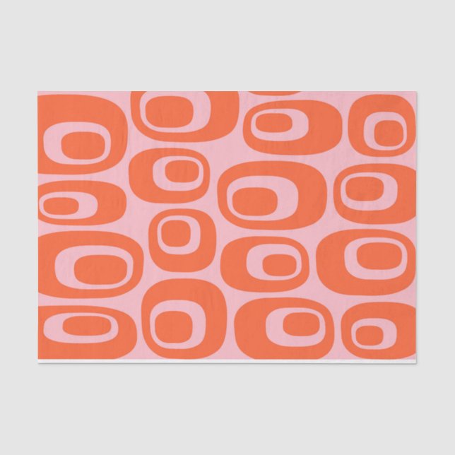 Mid Century Modern Atomic Bubble Pattern Tissue Paper (Front)