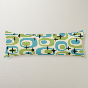 Mid Century Modern Atomic Pattern Body Cushion