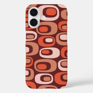 Mid Century Modern Atomic Pattern iPhone 16 Case