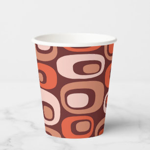Mid Century Modern Atomic Pattern Paper Cups