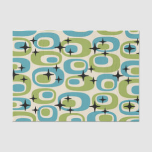 Mid Century Modern Atomic Pattern Tissue Paper