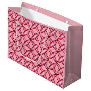 Mid Century Modern Atomic Print - Ballet Pink Large Gift Bag