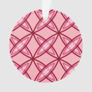 Mid Century Modern Atomic Print - Ballet Pink Ornament