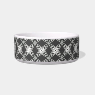 Mid Century Modern Atomic Print - Charcoal Grey Bowl