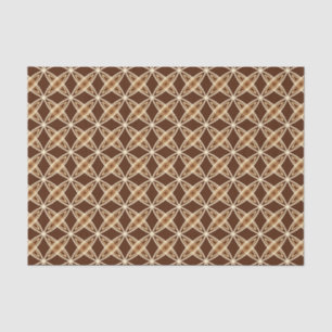Mid Century Modern Atomic Print - Chocolate Brown Tissue Paper