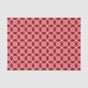 Mid Century Modern Atomic Print - Dark Red Tissue Paper