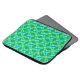 Mid Century Modern Atomic Print - Jade Green Laptop Sleeve (Front Top)