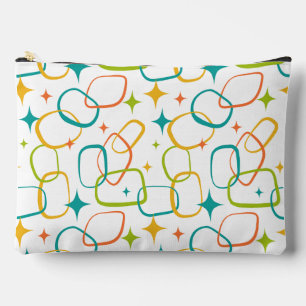 Mid-Century Modern Atomic Sparkle Cosmetic Bag