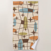 Mid Century Modern Atomic Surfer Pattern