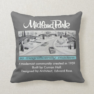 Mid-century Modern Authentic Artwork Pillow