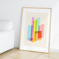 Mid-Century Modern Bauhaus Pastel Trendy Geometric