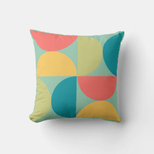 Mid Century Modern Bittersweet Mustard and Olive  Cushion