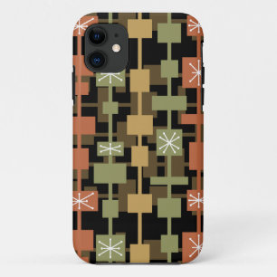 Mid Century Modern Black Multicolored Case-Mate iPhone Case