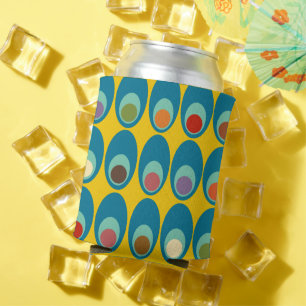 Mid-Century Modern Blue Eggs Can Cooler