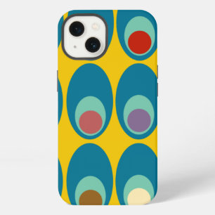 Mid-Century Modern Blue Eggs iPhone 13 Case